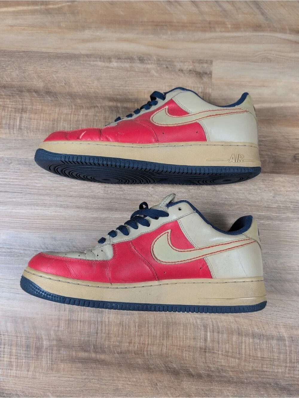 Nike Air Force 1 Low Red/Tan 317295-221 Size 10